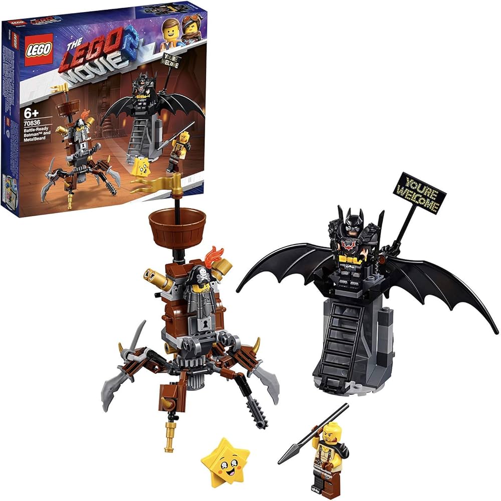Amazon.com: Battle Ready Batman & Metal Beard : Toys & Games