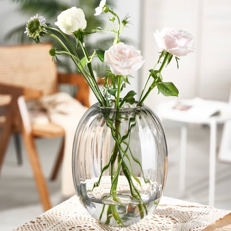 ガレ風 花瓶 ガラス細工 グレープ フラワーベース アンティーク 西洋