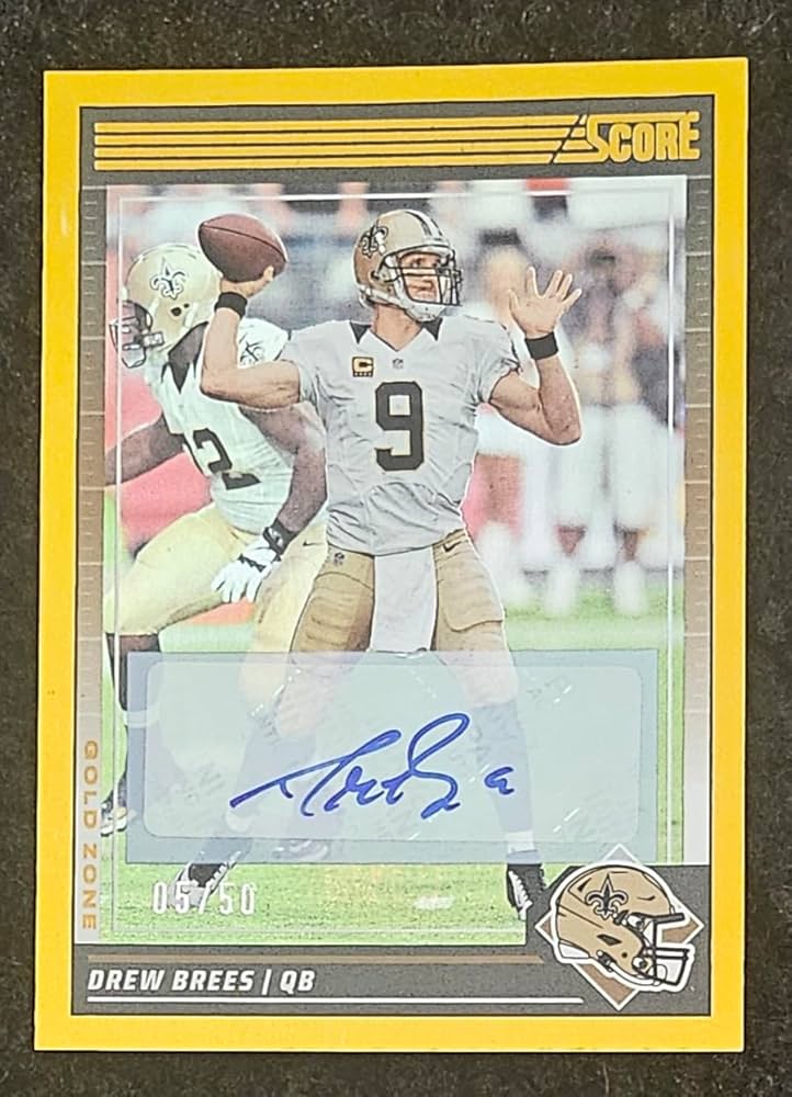 Amazon.com: 2024 Score Football Panini #206 Drew Brees Auto