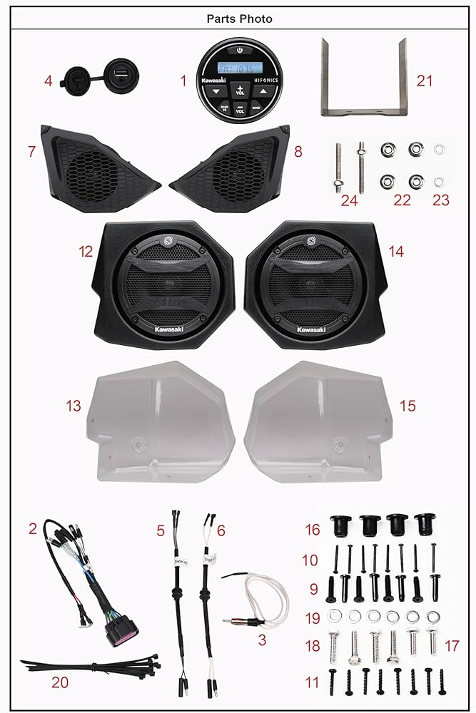 Amazon.com: Genuine Kawasaki OEM Teryx Teryx4 Audio System 99994