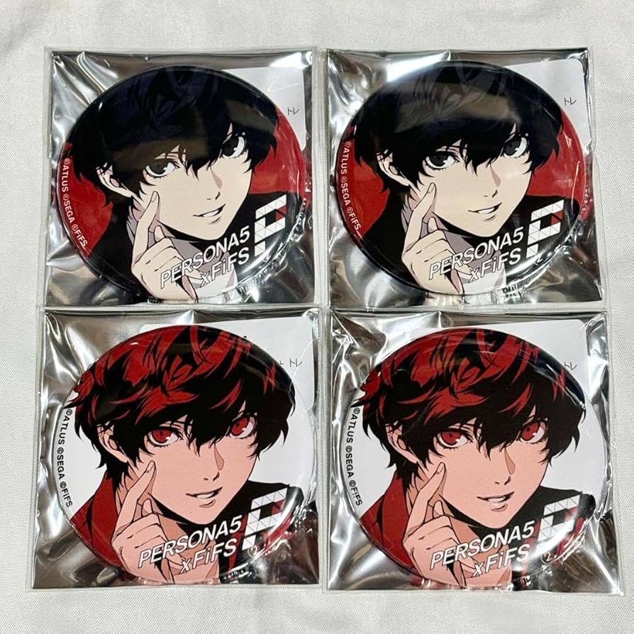 10/10限定出品※ペルソナ5 缶バッジ 主人公 ペルソナ5 缶バッジ 主人公