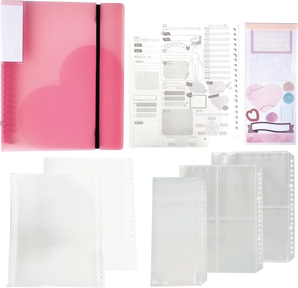 Amazon.co.jp: リアコレ ファイルセット ピンク 8種23点セット（A5 20