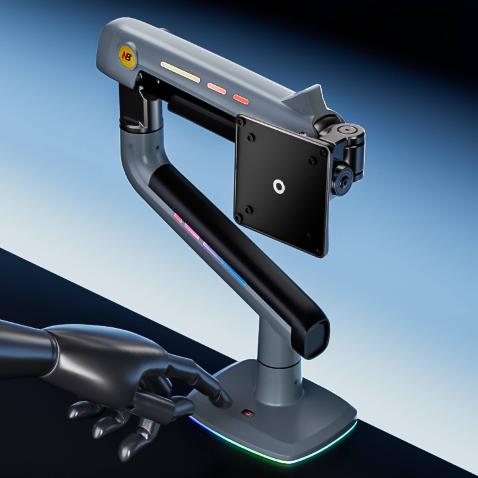 Amazon.co.jp: NB ERGONOMIC 【RGBライト付き】大型モニターアーム 大