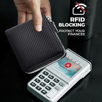 Amazon.com: Huztencor Wallet with Zipper for Men RFID Blocking