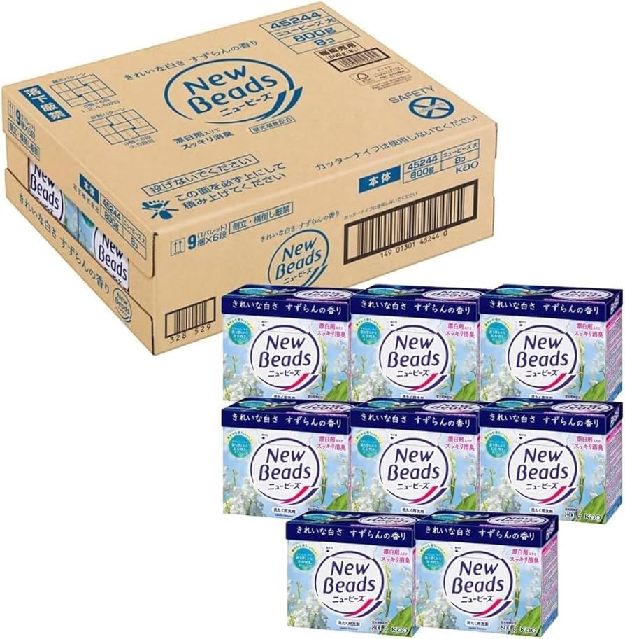 Amazon.co.jp: 【ケース販売】ニュービーズ 洗濯洗剤 粉末 800g × 8個