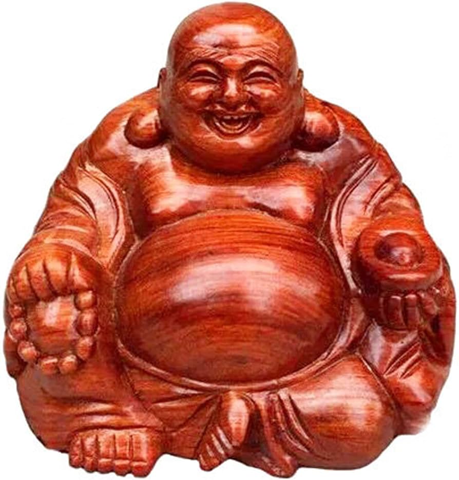 Amazon.co.jp: 愉快仏笑像- 木質仕上げ大腹仏の快楽の本質- 東アジア新