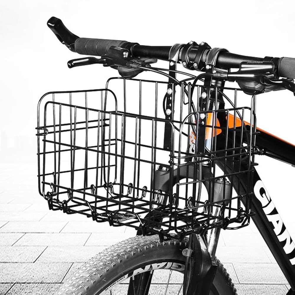 折りたたみ自転車 ブラック バスケット付き 折りたたみ自転車 ブラック