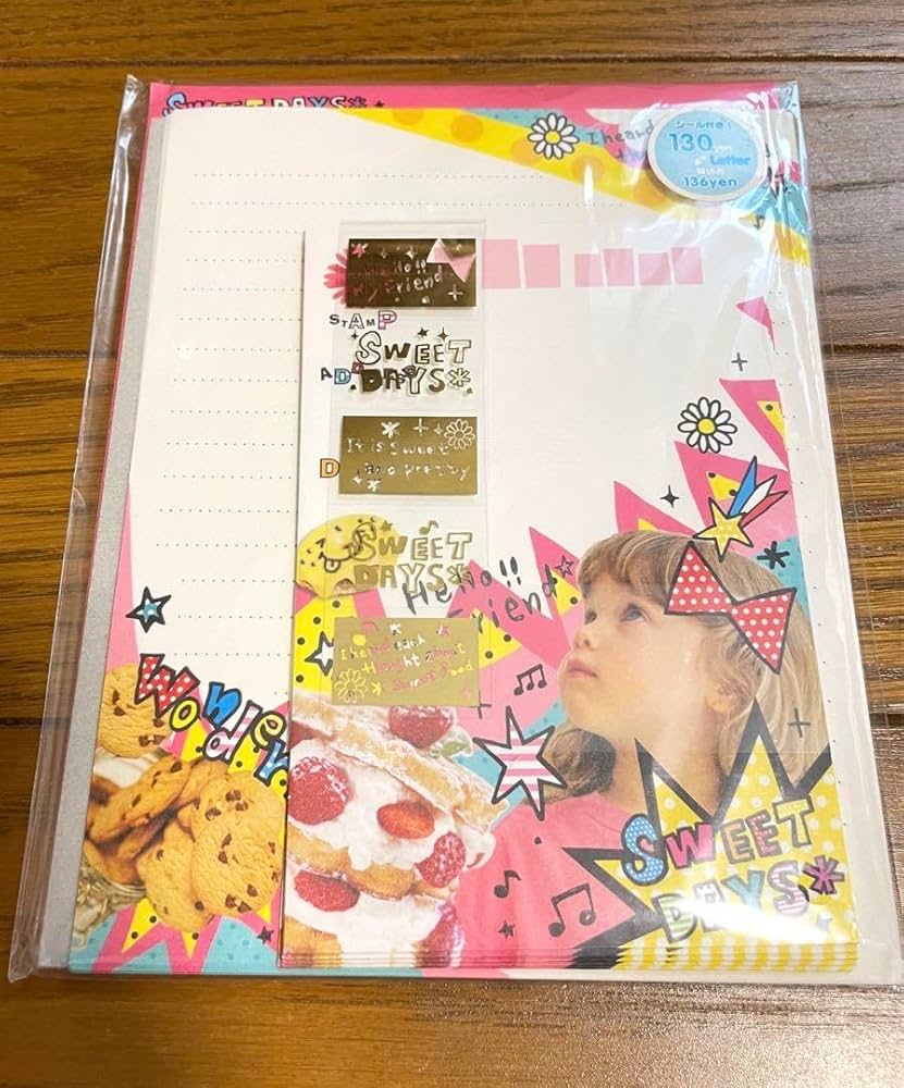 Amazon.co.jp: レターセット SWEET DAYS 海外赤ちゃん 平成レトロ