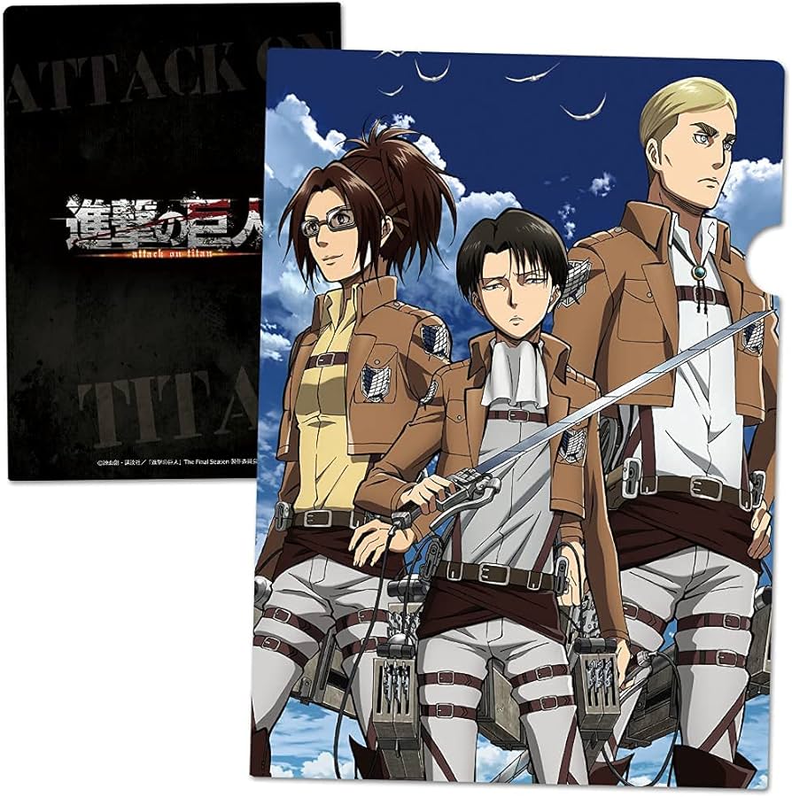 Amazon.co.jp: 進撃の巨人 クリアファイルR[リヴァイ＆エルヴィン