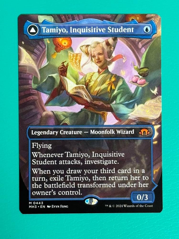 a*@様 知りたがりの学徒、タミヨウ MTG FOIL 知りたがりの学徒