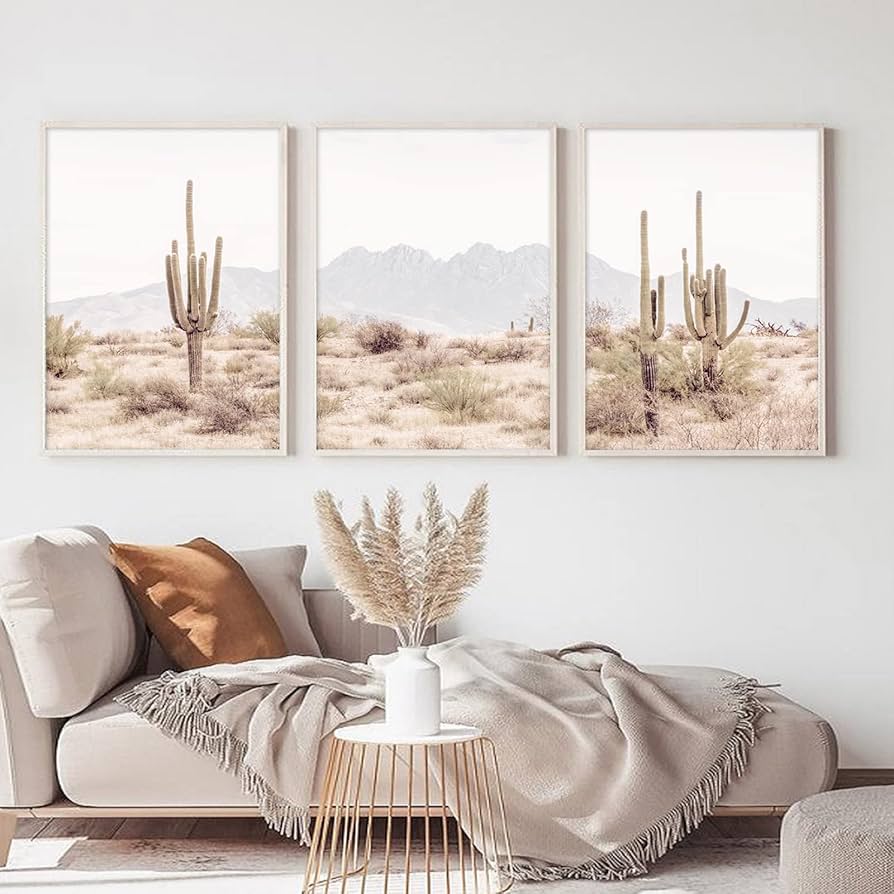 Amazon.com: Pennclys Sonoran Desert Landscape Wall Art Cactus