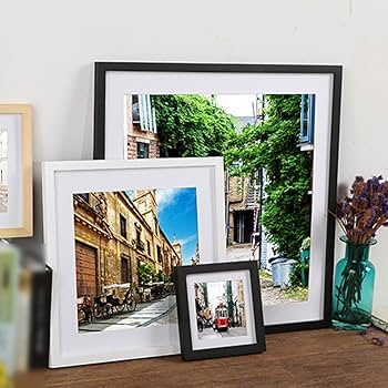 Amazon.co.jp: [XYJP] 木製額縁 ブラック 60*60cm はがきサイズ 写真