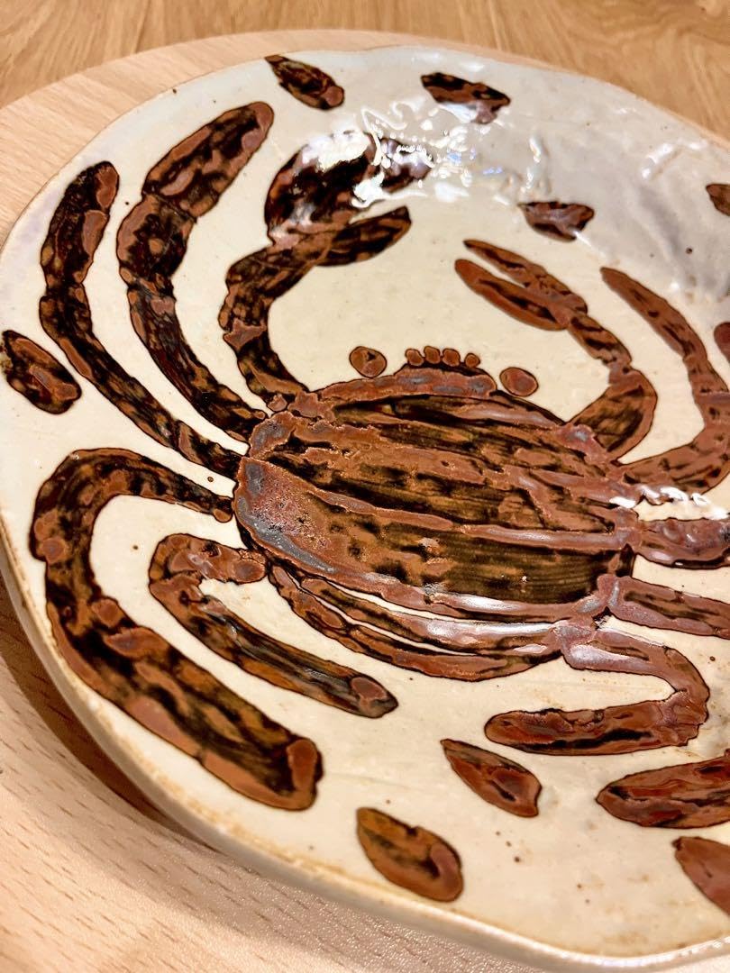魯山人 蟹絵皿 魯山人写し』蟹絵皿