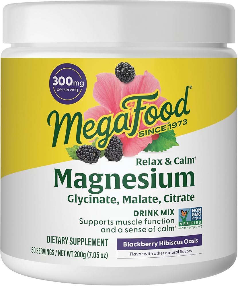 Amazon.com: MegaFood Relax + Calm Magnesium Powder - Highly