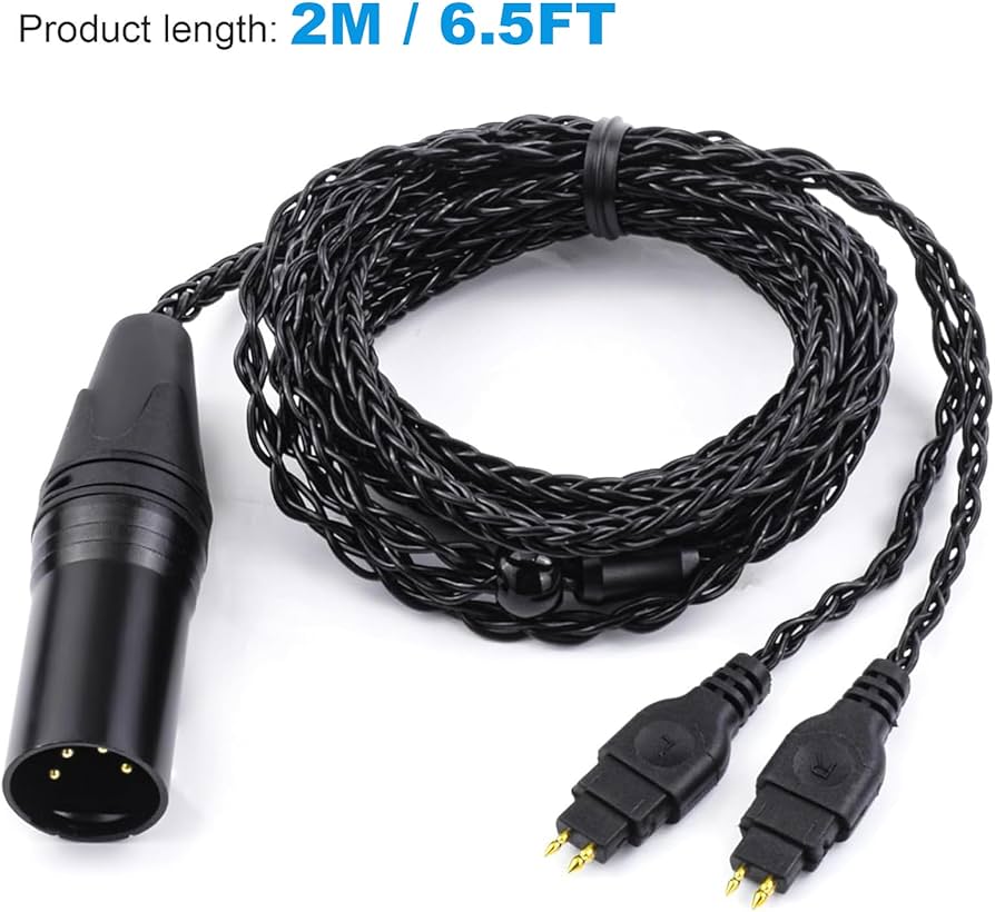 Amazon | Toxaoii 4ピン XLR バランス交換用コード ゼンハイザー HD6XX