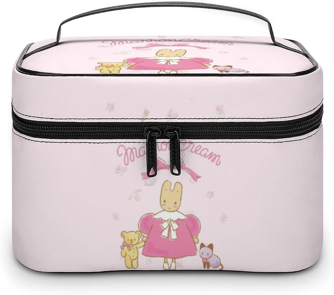 Amazon.co.jp: マロンクリーム 化粧ポーチ メイクボックス 化粧品収納