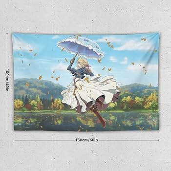 Amazon.co.jp: ヴァイオレットエヴァーガーデン タペストリー アニメ