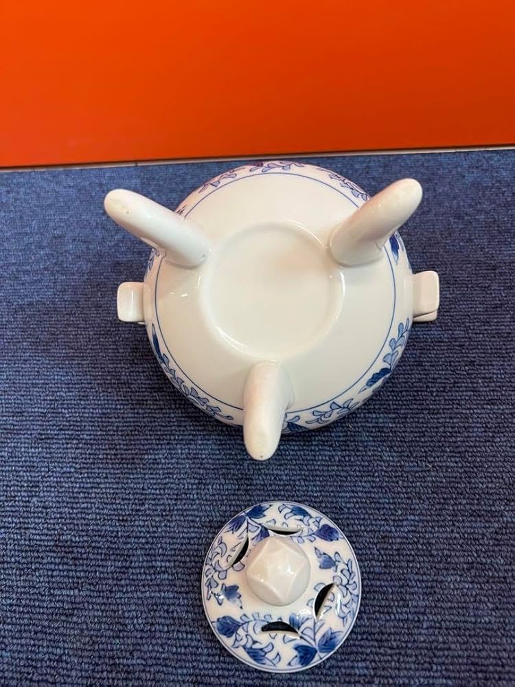 源右衛門 香炉 火舎付 有田焼 古伊万里 染付 丑 香道具一式 インド お