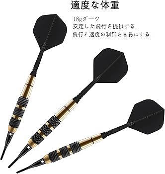 Amazon.co.jp: WAYARRIVAL ソフトダーツ セット 3本組 18g プロ仕様