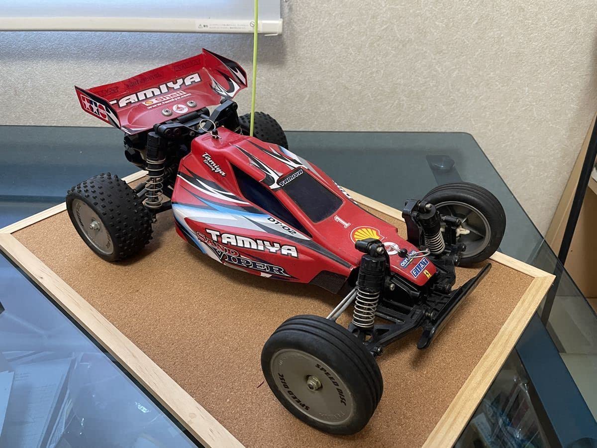 DT 02 サンドバイパー タミヤ新品塗装済ボディ 白赤青 DT 02 サンド