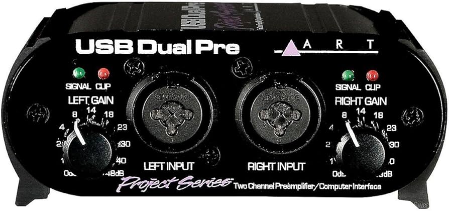 Amazon.com: ART USB Dual Pre Two Channel Preamplifier/Computer