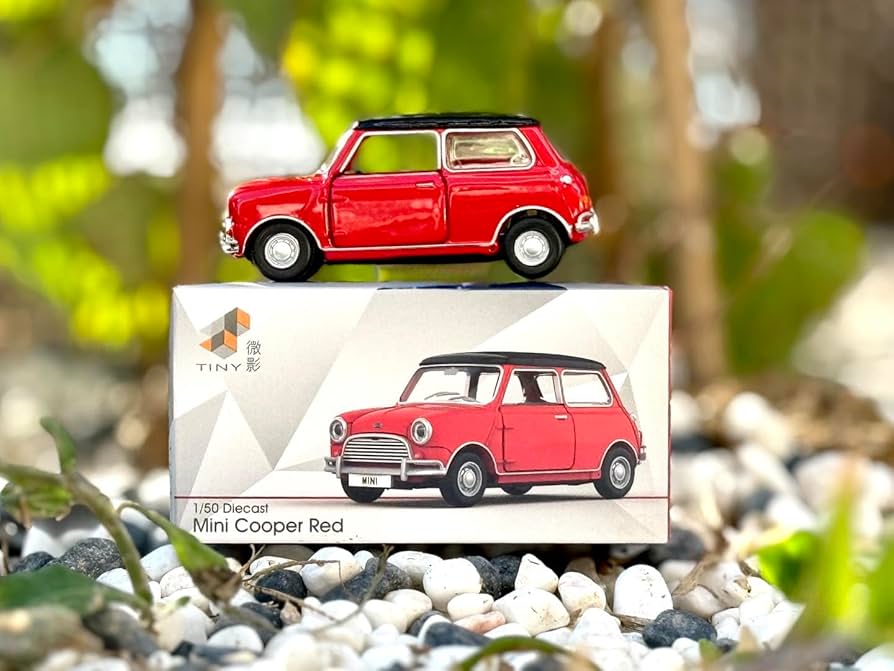 Amazon | Tiny City 1/50 ミニクーパー レッド ダイキャストミニカー