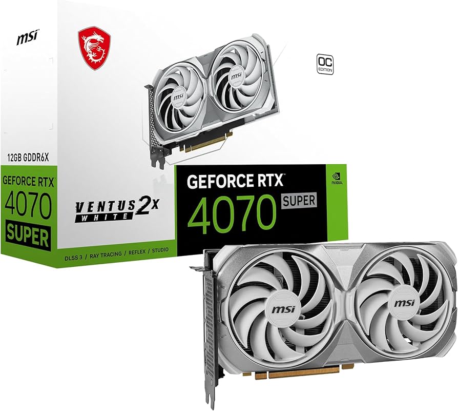 Amazon.com: MSI Gaming RTX 4070 Super 12G Ventus 2X White OC