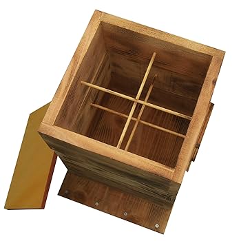 ラッキー21 日本蜜蜂重箱式巣箱3段【ワイヤー着脱式】完成品×2基