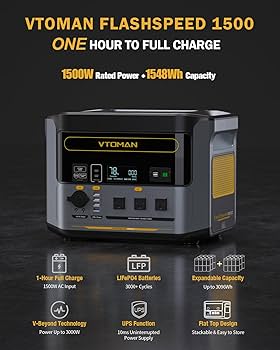 Amazon.com : VTOMAN FlashSpeed 1500 Portable Power Station with