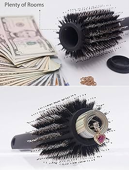 Charmonic Hair Brush, Travel Safe Round Brush, Safe Brush with