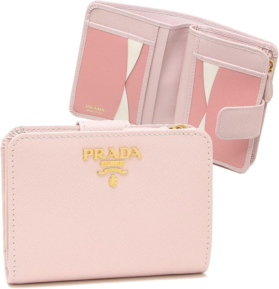 Amazon | [Prada] [プラダ] 二つ折り財布 サフィアーノ ピンク
