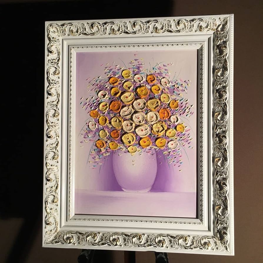 S,Kuramoto 「花瓶の薔薇」油彩画67.5×87絵￼53×73cm20P S,Kuramoto