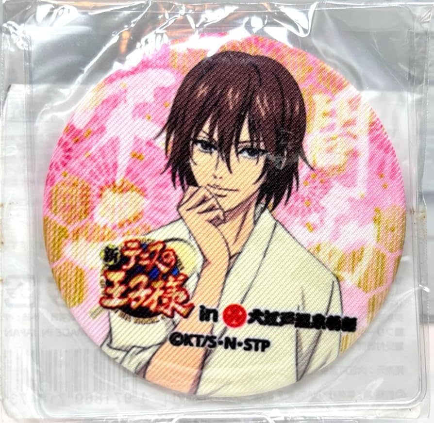 新テニスの王子様 不二周助 大江戸温泉物語 缶ミラー 缶バッジ 浴衣