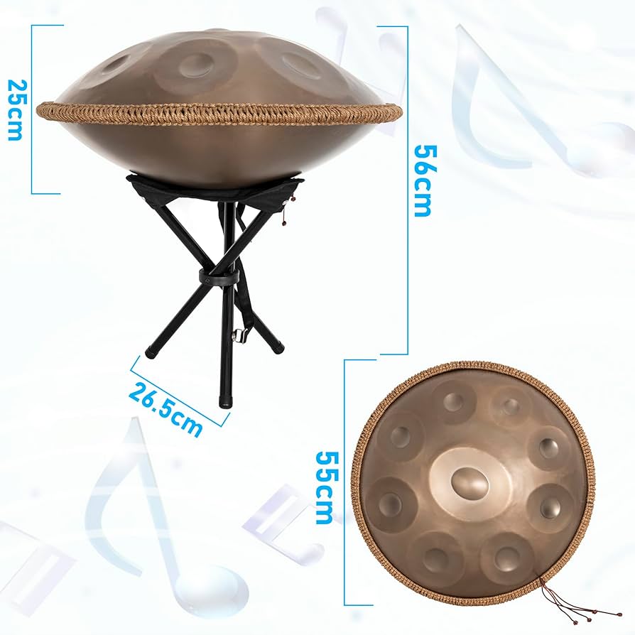 Amazon | Rxakudedo ハンドパン ドラム 22インチ 440Hz プロ仕様