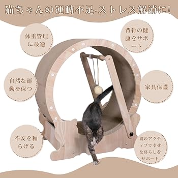 Amazon | Meowtopia キャットホイール 猫用回し車 ランニングホイール