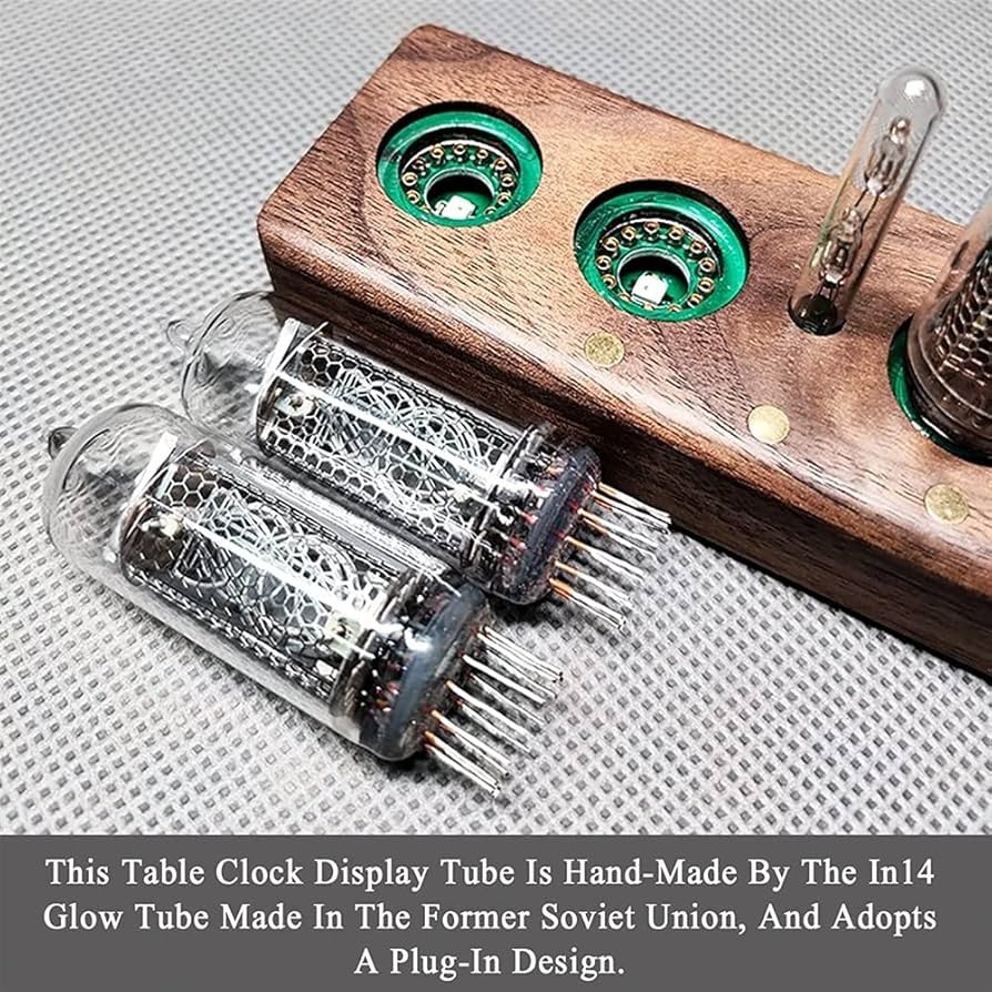 ニキシー管時計 IN-14 説明用紙付き ニキシー管時計 IN-14 説明用紙