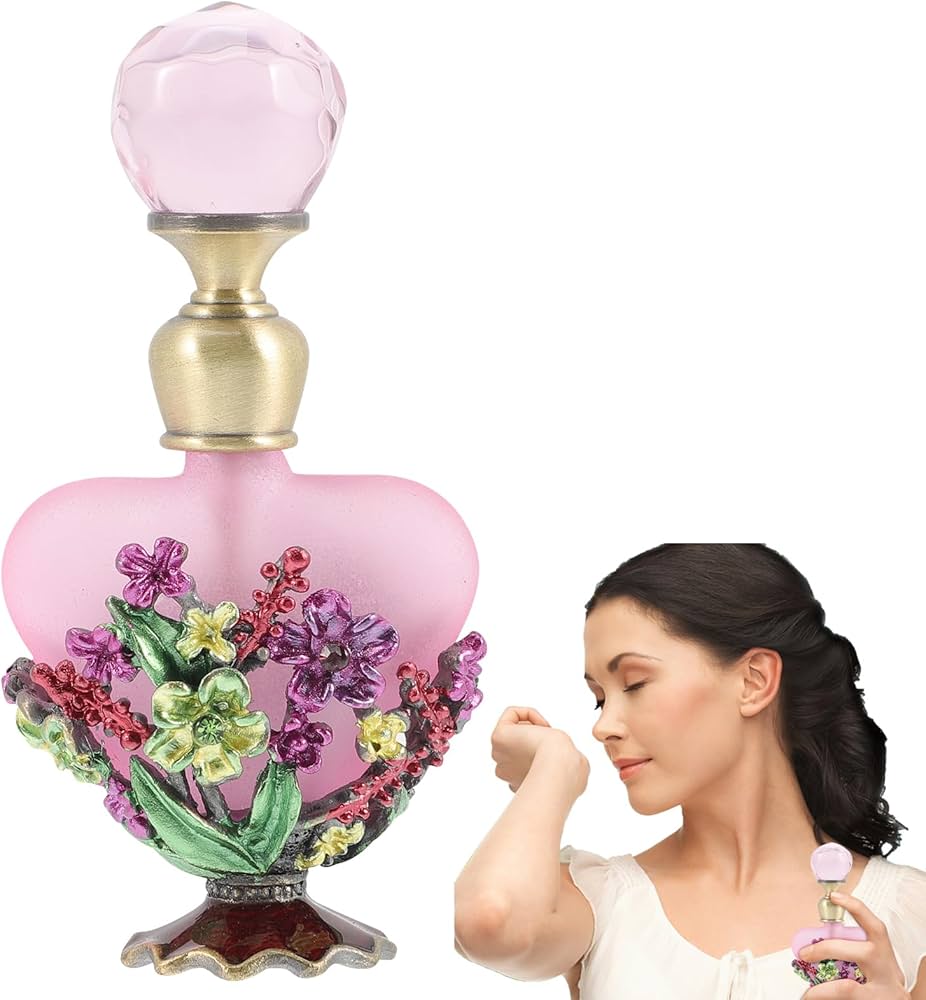 Amazon.co.jp: LALAFINA 香水瓶 アンティーク 美しい香水瓶 5mlボトル