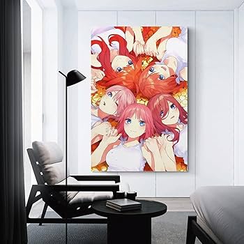 Amazon.co.jp: 五等分の花嫁 ポスターアートパネル 壁の絵 壁掛け