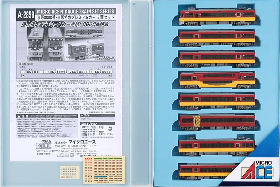 マイクロ】A-2851、京阪電鉄8000系、旧塗装、8両セット【匿名配送