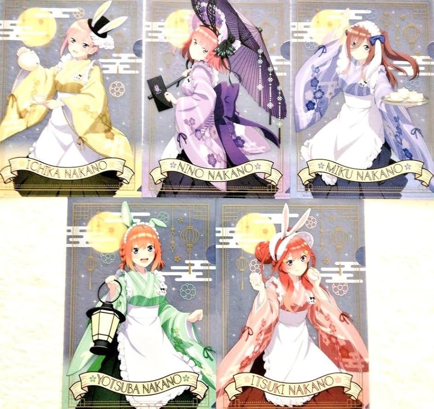 Amazon.co.jp: 5種セット 五等分の花嫁 クリアファイル ローソン限定