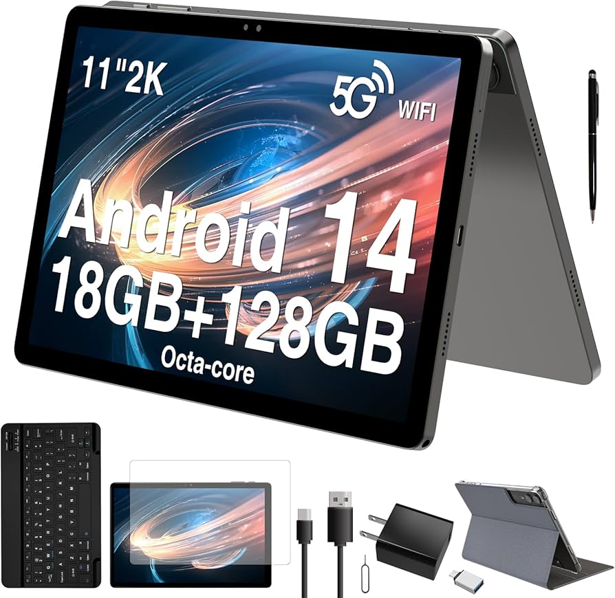 Amazon.com : 2026 Latest 11 inch Android 14 Tablet, 18GB RAM 128GB