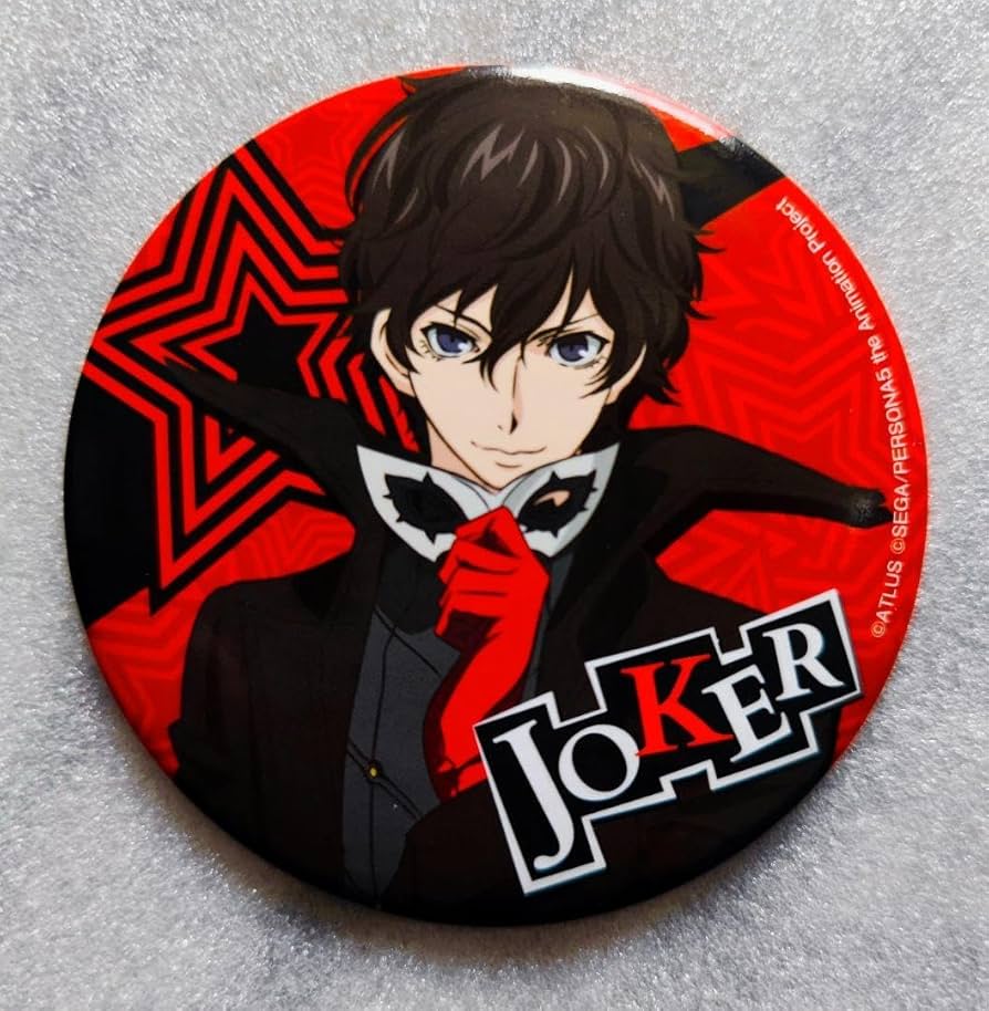 ペルソナ5 総攻撃 主人公 缶バッジ コトブキヤ ジョーカー 雨宮蓮 1個