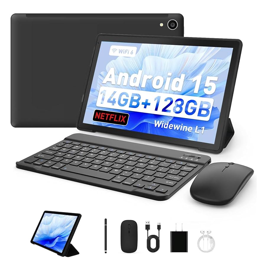 タブレット 16GB+128GB+1TB拡張 8コア MT6750 8000mA Amazon.co.jp