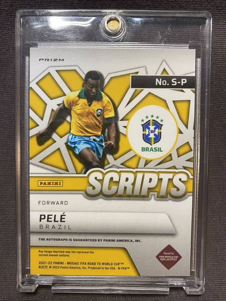 Amazon.co.jp: Pele ペレ 直筆サインカード PANINI 2022 MOSAIC WORLD