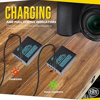 Amazon.com: BM 1 NP-W126S Battery with Built-in Charging Port