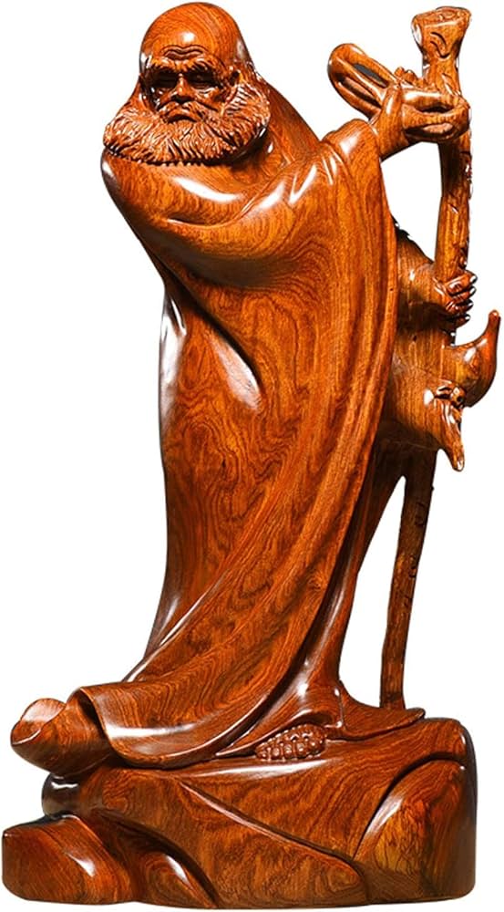 木彫達磨 | 古物屋 壱両 木製彫刻 人物像 木彫り達磨