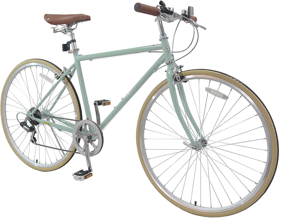 Amazon | クロスバイク 700C 27インチ相当 スチール シマノ製 6段変速
