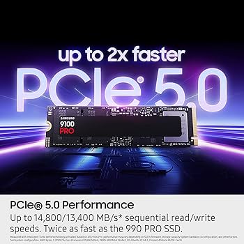 Amazon.com: Samsung SSD 9100 PRO 4TB, PCIe 5.0x4 M.2 2280, Seq