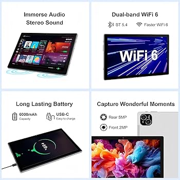 Amazon.com : ATMPC Tablet, 10 inch Android 14 Tablet, Octa-Core