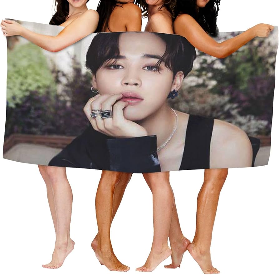 Amazon｜ジミン バスタオル アニメタオル フェイスタオル 吸水性